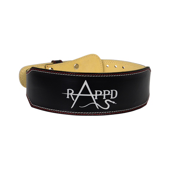 RAPPD 4&quot; Leather Weightlifting Belt