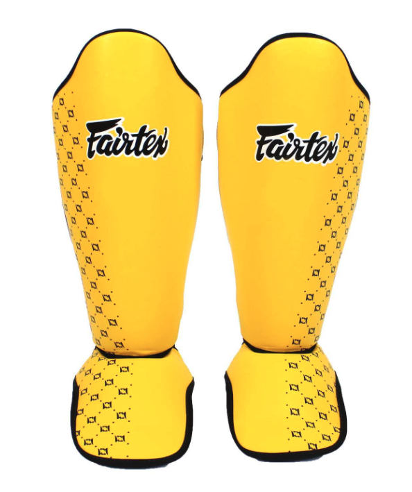 Fairtex SP5 Competition Muay Thai Shin Guards - Yellow