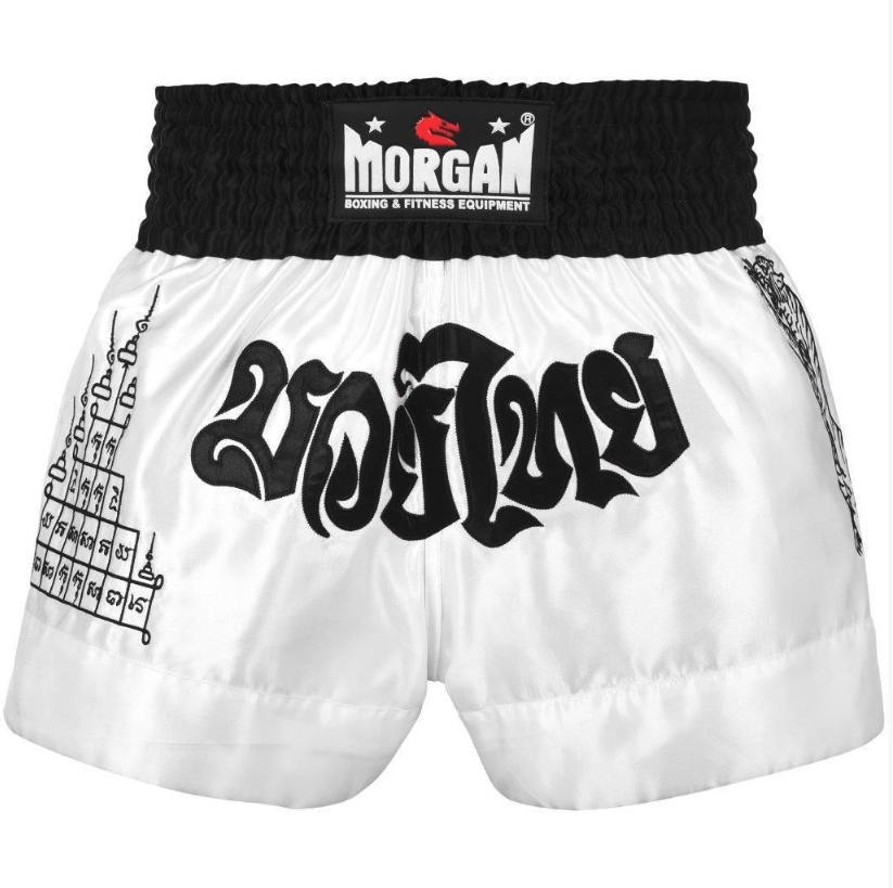Morgan S-38-V2 White Tiger Muay Thai Shorts