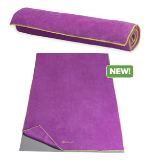 Gaiam Plum Citron Thirsty Mat Towel