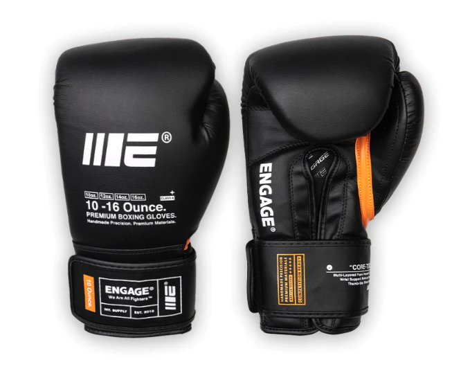 Engage WIP Series Boxing Gloves Black (Velcro)