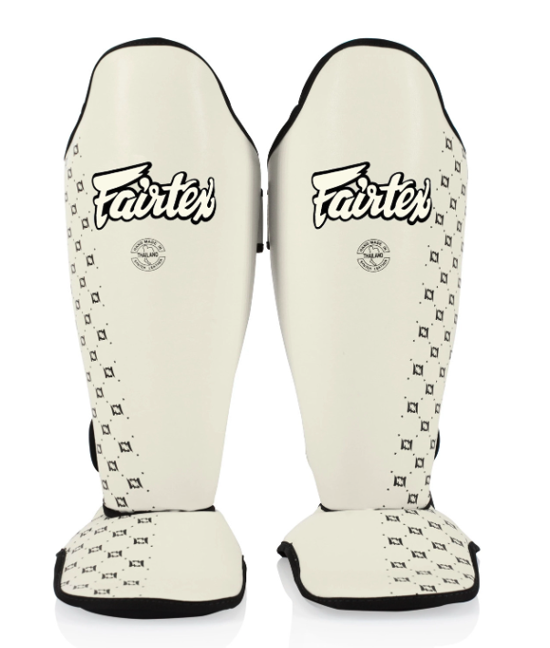 Fairtex SP5 Competition Muay Thai Shin Guards - White