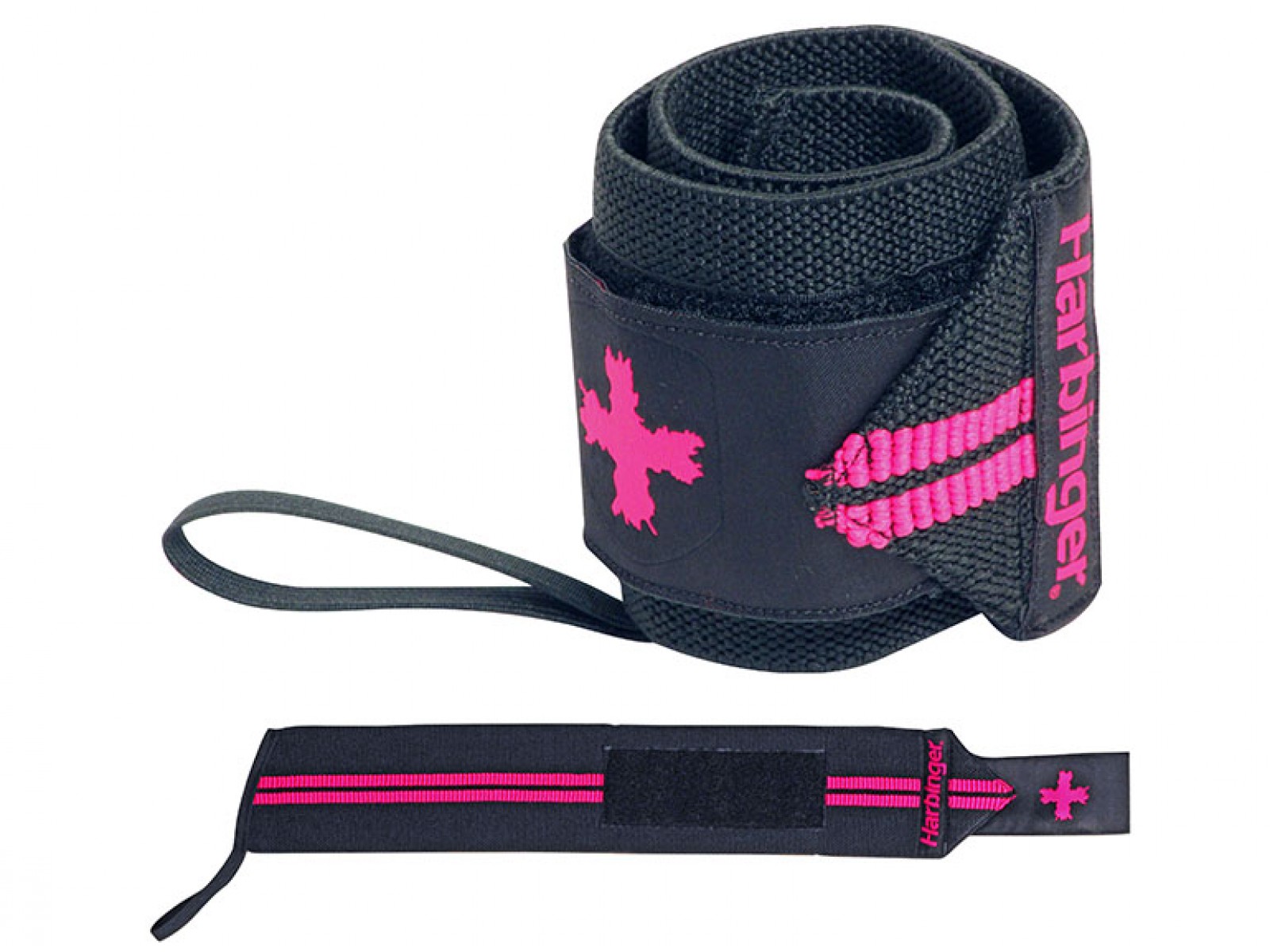 Harbinger Red and Pink Line Wrist Supports