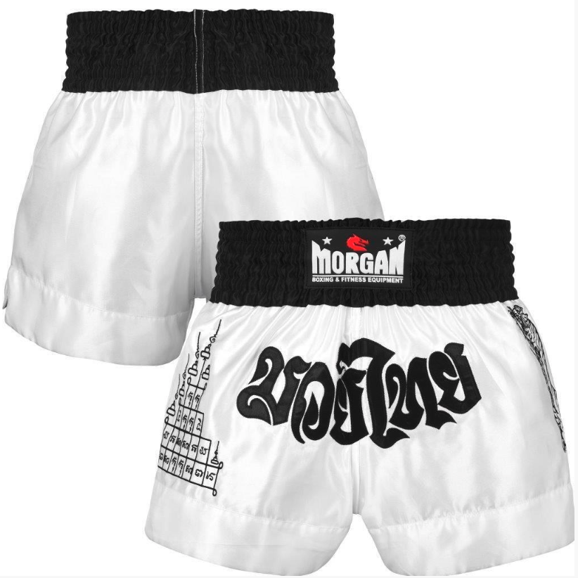 Morgan S-38-V2 White Tiger Muay Thai Shorts