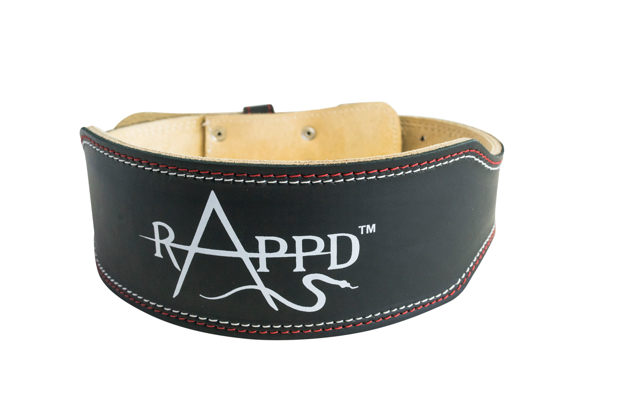 RAPPD 6&quot; Leather Weightlifting Belt