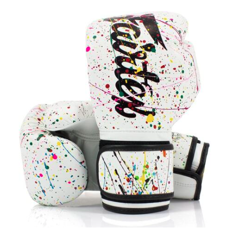 Fairtex BGV14PT Painter Boxing Gloves - White