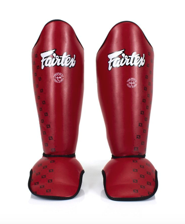 Fairtex SP5 Competition Muay Thai Shin Guards - Red